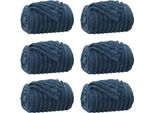 Vidaxl Coperte 6 Pezzi Blu Navy 150 X 130 Cm In Pile