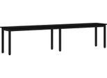 Vidaxl Panca Look Rovere Nero 200 X 35 X 45 Cm Materiale A Base Di Legno