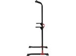 Power Tower Dip Station - MK-4001H - Indipendente - Barra Per Trazioni - Regolabile In Altezza - Portata 150 Kg - Nero