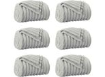 Vidaxl Coperte 6 Pezzi Grigio 240 X 220 Cm In Pile
