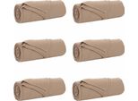Vidaxl Coperte 6 Pezzi Cammello 350 X 270 Cm In Pile