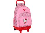 Zaino Scuola Con Ruote Hello Kitty Pink 33 X 45 X 22 Cm