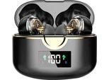 Inf Cuffie Wireless Bluetooth 5.0 Con Due Altoparlanti Dinamici Nero