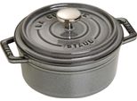 Staub - Cocotte Con Coperchio - 12 Cm - 400 Ml - Rotonda - Grigio Grafite