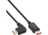 Inline® 17155R Cavo Inline® Displayport 1.4, 8K4K, Angolato A Destra, Nero/Oro, 5 M