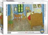 Puzzle Da 1000 Pezzi - Puzzle - La Camera Da Letto Di Vincent Ad Arles Di Van Gogh + Cornice In Alluminio Per Puzzle Da 1000 Pezzi