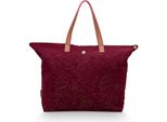 Pip Studio Borsa Da Viaggio Borsa A Tracolla Tote Bag Velvet Quiltey Days Red Bordeaux
