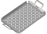 Vassoio Per Grigliare Bbq-Toro In Acciaio Inox | 44 X 26 X 4,5 Cm | Padella Per Grigliare, Vassoio Per Verdure, Vassoio Per Sgocciolare