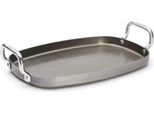 De Buyer Piastra Per Grigliare Mineral B Steel Grey 38 X 26 Cm - Senza Rivestimento Antiaderente