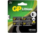Gp Batteries Lithium Cr 123A Einwegbatterie CR123A Lithium-Manganese Dioxide (Limno2) (102033)