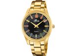 Lotus Orologio Da Donna Classic Elegant Orologio Da Polso In Pelle Oro UL18902/6