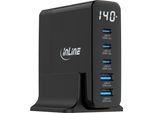 Inline Usb Pd Netzteil Gan Ladegeraet 5-Port USB-C+ USB-A 140W Mit (31553)