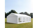 Toolport Tendone Per Feste 5X8 M Pvc Ritardante Di Fiamma - Bianco 100% Impermeabile Tendone Da Esterno Tenda Party