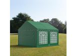 Toolport Tendone Per Feste 3X4 M Pvc Verde Scuro 100% Impermeabile Tendone Da Esterno Tenda Party