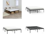 Vidaxl Struttura Letto In Metallo Nero 160X200 Cm - Struttura Letto - Cornici Letto - Struttura Letto - Letto