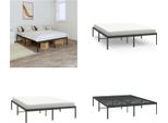 Vidaxl Struttura Letto In Metallo Nero 150X200 Cm - Struttura Letto - Cornici Letto - Struttura Letto - Letto