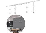Sistema Di Binari Briloner Luxtrail, Set Completo, 4X Led A Sospensione, Bianco