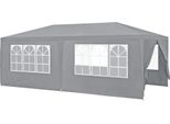 [Padiglione 600X300X255Cm Tenda Da Giardino Tenda Per Feste Padiglione Da Giardino Tenda Per Birra Tendone Grigio Scuro