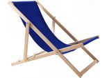 Sdraio Woodok In Legno Di Faggio Sedia Da Spiaggia Sdraio Per Spiaggia, Giardino, Balcone E Terrazza Sdraio Pieghevole Fino A 120 Kg Blu