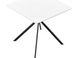 [Tavolo Da Pranzo - Bianco 78X78X75Cm - Tavolo Da Cucina Tavolo Da Sala Da Pranzo Tavolo Da Riunione Tavolo Da Conferenza