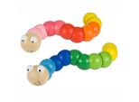 Bigjigs Toys Giocattoli Di Legno - Verme Colorato Rosso