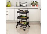 Carrello Da Cucina 'PyhäNtä' 78,5 X 46 X 35 Cm Acciaio Nero