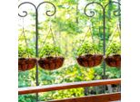 Wisfor Palo Da Giardino Palo Per Lanterne Da Giardino Per Decorazioni Per Matrimoni, Mangiatoie Per Uccelli, Luci Di Natale, Lanterne, Luci Solari, Altezza Regolabile H90/140/190Cm