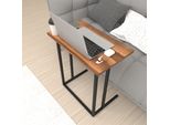 Tavolino Per Computer Portatili HöGsby Tavolino A C Con Struttura In Metallo Tavolino Da Divano Per Soggiorno Camera Da Letto Tavolino In Noce