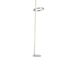 Just Light Led Stehlampe "Ritus", Stahl, 2, Ø 30Cm H: 159,5Cm, 1 Stk., Leuchten, Touchdimmer, Getrennt Schaltbar, Memoryfunktion, Led Stehlampe