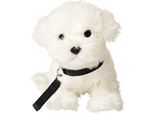 Uni-Toys - Maltese Con Guinzaglio - 26 Cm (Lunghezza) - Peluche Cane, Animale Domestico - Peluche, Peluche