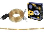 Illuminazione Natalizia Stringa Di Luci Moon In The Room 100 Led Stringa Con Lampade Dorate Glitterate Bianco Caldo