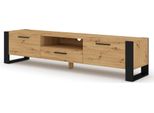 Porta Tv Nuka 200 Cm Mobile Basso Tavolino Tv Credenza Cassettiera Tavolo Hi-Fi