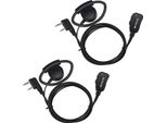 Retevis EEK012 Cuffia A D Regolabile Con Microfono Ptt Compatibile Con Radio Ricetrasmittente Kenwood Con Trasmettitore Retevis Baofeng (Confezione Da 2)