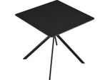 [Tavolo Da Pranzo - Nero 78X78X75Cm - Tavolo Da Cucina Tavolo Da Sala Da Pranzo Tavolo Da Riunione Tavolo Da Conferenza