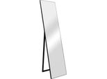 Specchio A Stelo Barletta 150X35 Cm Specchio A Figura Intera Rettangolare Specchio Da Toilette Inclinabile Nero