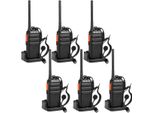 Radio Retevis RT24 Plus, PMR446 Royalty Free, Ctcss&Dcs Con Custodia Di Ricarica E Auricolare Usb, Radio Ricetrasmittente 6Pcs Per Scuole, Ristoranti, Campi, Sicurezza