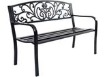 Costway Panca Da Giardino Panca Da Parco Panca Da Giardino In Ghisa Metallo 127 X 60 X 85 Cm