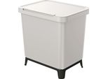 Cestino Keden Systema Con Contenitore Per Il Riciclaggio 2X 10L Grigio Cenere