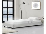 Letto In Ecopelle Letto Imbottito In Ecopelle Struttura Letto Con Rete A Doghe 90X200 Cm Letto Con Rete A Doghe Letto Singolo Letto Giovanile In Ecopelle Bianco Corium