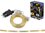 Illuminazione Natalizia Luci Di Stringa Moon In The Room 72 Led Stringa Con Glitter Oro Lampade Bianco Caldo