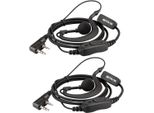 Retevis RE3120 Cuffie Walkie Talkie A 2 Poli Di Tipo C Compatibili Con Le Cuffie Walkie Talkie RT24 RT24V RT27 RT622 RT28 RT617 RT618 RT619 RT667 RT46 Baofeng BF-88E BF-888S BF-888S Tyhbell (Pc)