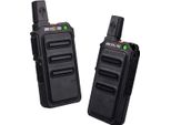 Retevis RT619 Walkie-Talkie, PMR446 Radio Ricaricabile A 2 Vie Usb 1300 Mah Batteria Vox Licenza Libera Mini Walkie-Talkie Professionale Per Famiglia Campeggio (2 Pezzi, Nero)