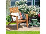 Costway Sedia Da Giardino Adirondack Poltrona Da Giardino Mobili Da Giardino Poltrona In Legno Poltrona Da Patio Sedia In Legno Per Giardino, Terrazzo, Esterno
