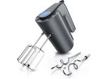 Impastatrice A Mano Arendo In Acciaio Inox Con Pulsante Turbo - Impastatrice A Mano Con 2 Fruste E 2 Ganci Per Impasto