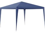 [Padiglione 300X300X255Cm Tenda Da Giardino Tenda Per Feste Padiglione Da Giardino Tenda Per Birra Tendone Blu Scuro
