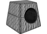 Casa Per Cani/Gatti 2 In 1 Caverna Per Cani Letto Per Gatti Cuccia Per Cani Gatto Posto Letto 55X55X45Cm Treccia