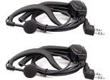 Cuffie Radio Retevis A 2 Vie Con Microfono Compatibili Con RT24 RT28 RT622 RT27 RT618 RT619 BF-888S Radio Kenwood Proster A 2 Vie Cuffie Kenwood A 2 Pin Tipo C (Confezione Da 2)