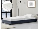 Letto Imbottito Con Materasso In Schiuma Fredda E Rete A Doghe 90X200 Cm Letto Singolo In Lino Con Materasso ÖKO-TEX Standard 100 Letto Per Ragazzi In Grigio Scuro Corium