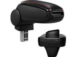 Bracciolo Centrale [Pro.Tec]®, Perfetto Per Opel Astra K - Rivestimento In - Nero Con Cuciture Rosse