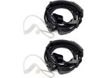 Retevis K001 Walkie Talkie Gola Microfono Ptt Auricolare 2-Pin Compatibile Con Walkie Talkie RT24 RT27 RT22 RT21 RT81 RT28 RT1 Baofeng BF-88E BF-888S Kenwood (2 Pc.)